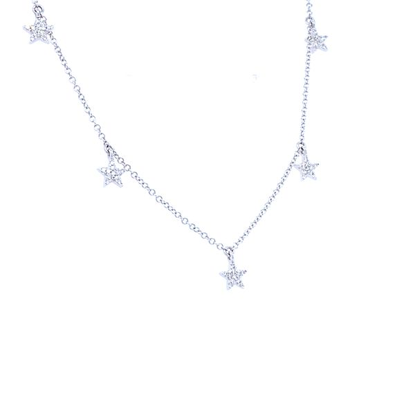 Diamond Pave` Star Necklace Image 2 House of Silva Wooster, OH