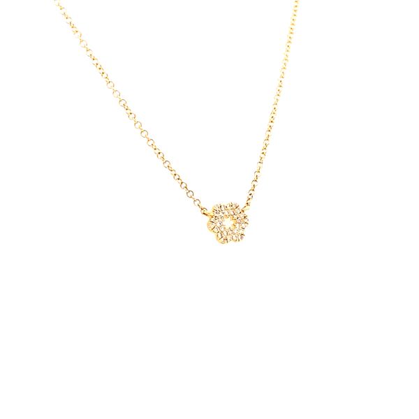Diamond Flower Necklace Image 2 House of Silva Wooster, OH