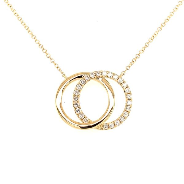 Diamond Love Knot Circle Necklace House of Silva Wooster, OH