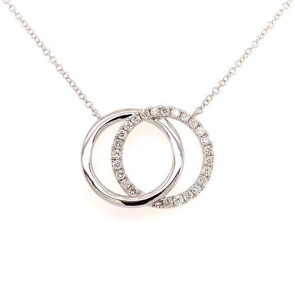 Diamond Love Knot Circle Necklace House of Silva Wooster, OH