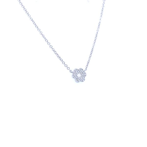 Diamond Flower Necklace Image 2 House of Silva Wooster, OH