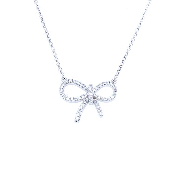 Diamond Bow Necklace House of Silva Wooster, OH