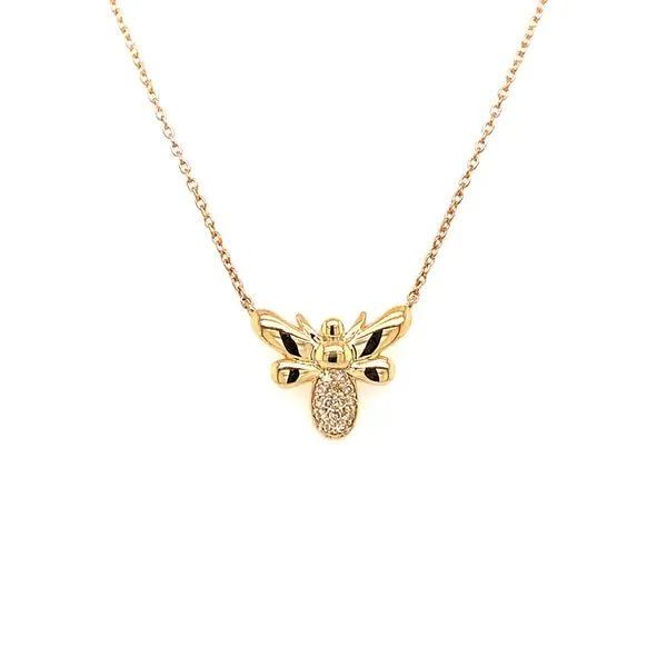 Bumble Bee Round Cut Diamond Petite Fashion Pendant House of Silva Wooster, OH