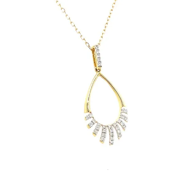 Diamond Fringe Pendant Image 2 House of Silva Wooster, OH