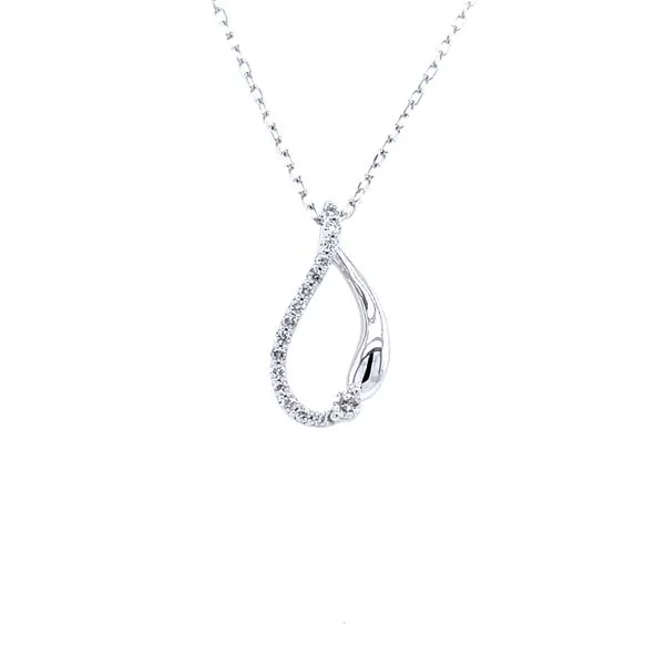Diamond Teardrop Pendant House of Silva Wooster, OH