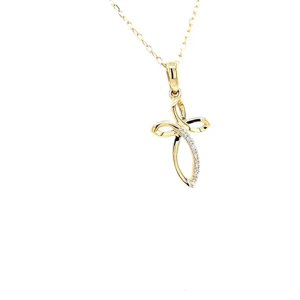 Diamond Cross Pendant Image 2 House of Silva Wooster, OH