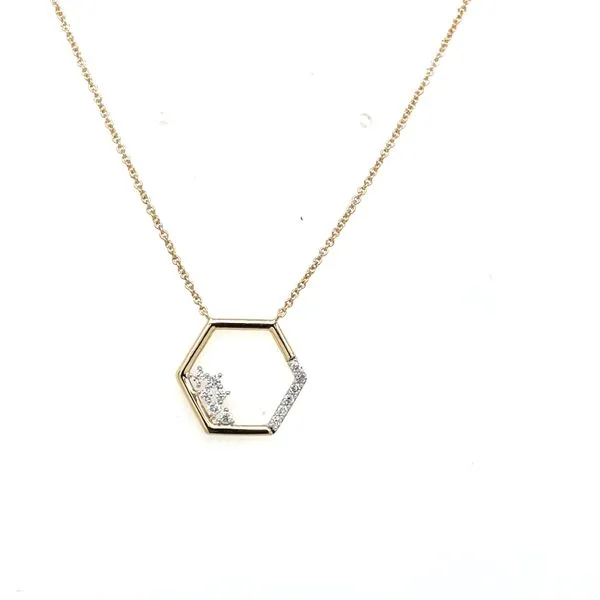 Diamond Hexagon Necklace House of Silva Wooster, OH