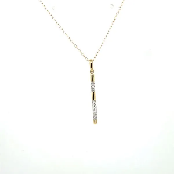 Diamond Bar Pendant Image 2 House of Silva Wooster, OH