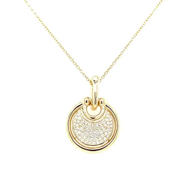 14ky Gold 0.38ct TW Diamond Pave` Anchor Pendant, 65fc House of Silva Wooster, OH