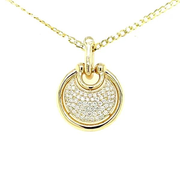 14ky Gold 0.38ct TW Diamond Pave` Anchor Pendant, 65fc House of Silva Wooster, OH