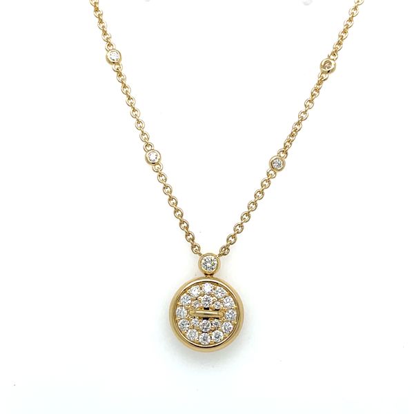 14k YG 18 RB Diamond Cluster 
