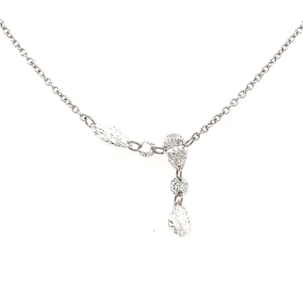 14kw Gold 0.92ct TW Laser Drilled Lab Grown Diamond Necklace House of Silva Wooster, OH