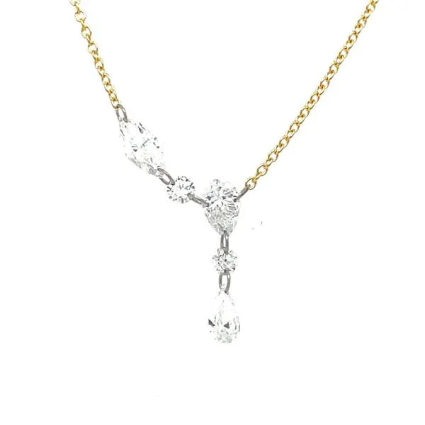 14ky Gold 0.91ct TW Laser Drilled Lab Grown Diamond Necklace House of Silva Wooster, OH
