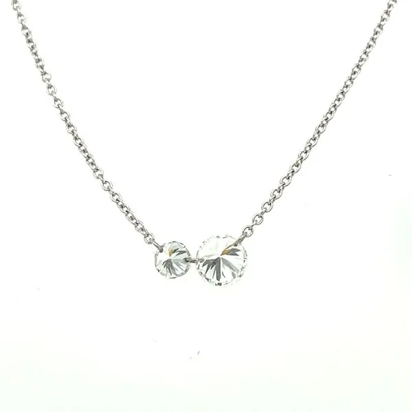 14kw Gold 0.74ct TW Lab Grown Diamond Toi Et Moi Necklace House of Silva Wooster, OH