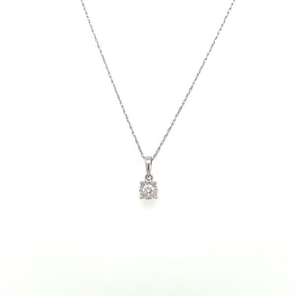Estate14kw Gold Diamond Solitaire Pendant House of Silva Wooster, OH