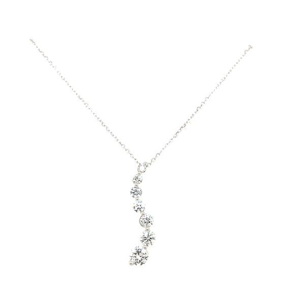 Estate 14kw Gold Diamond Journey Pendant, 0.88ct TW (approx) House of Silva Wooster, OH