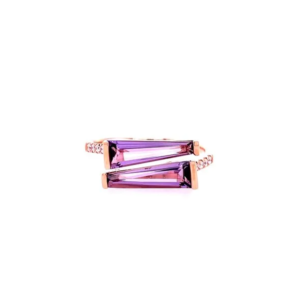 Duo Trillion Amethyst and Diamond Fashion Ring House of Silva Wooster, OH