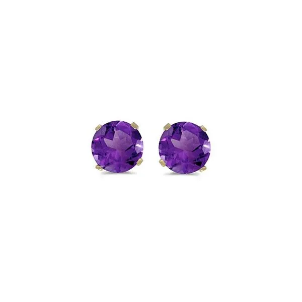 Amethyst Birthstone Earrings 5mm House of Silva Wooster, OH