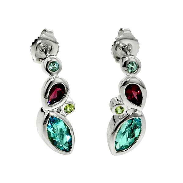 Colored Stone Earrings House of Silva Wooster, OH