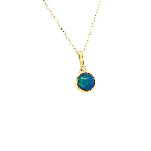 Opal Triplet Pendant Image 2 House of Silva Wooster, OH