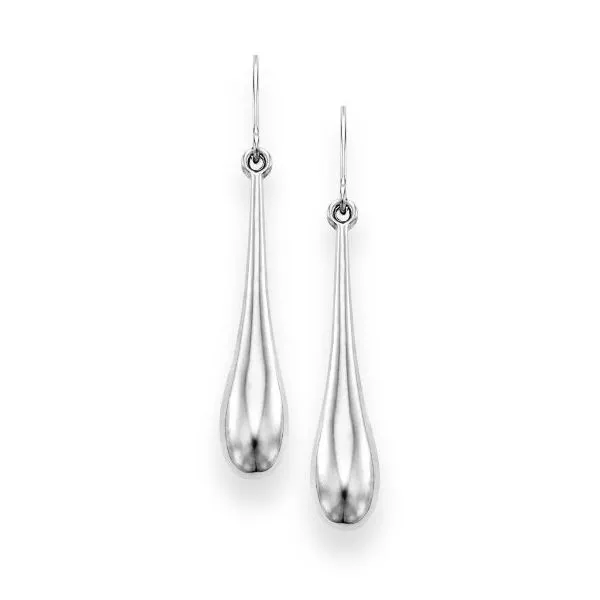 White Gold Tear Drop Earring House of Silva Wooster, OH