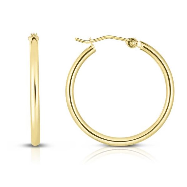 Gold Hoops Image 2 House of Silva Wooster, OH