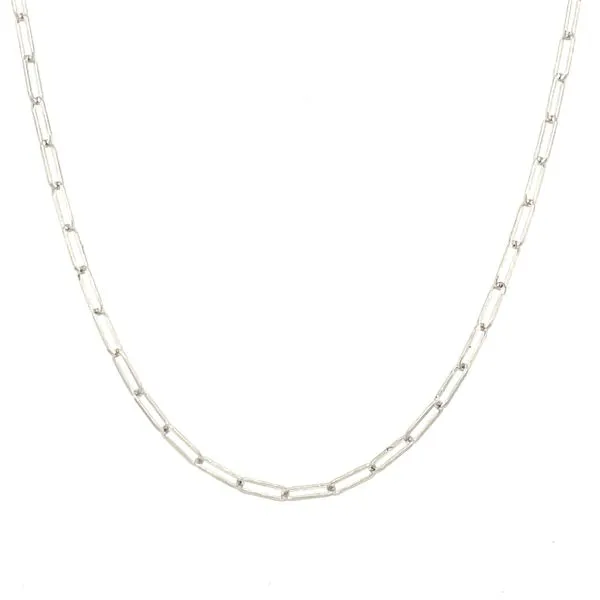 14kw Gold 1.50mm Diamond Cut Paperclip Link Chain, 18 inch House of Silva Wooster, OH