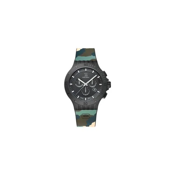 GLOCK Precision Chronograph Black Steel Watch House of Silva Wooster, OH