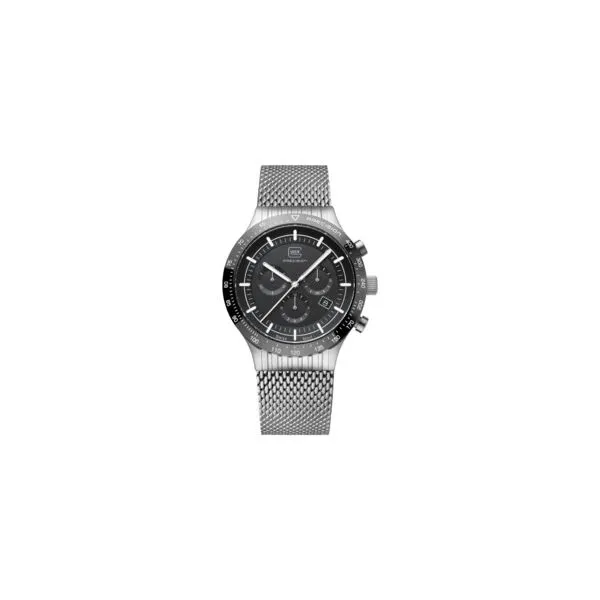 GLOCK Limited Edition Precision Chronograph Brushed Silver Steel Watch House of Silva Wooster, OH