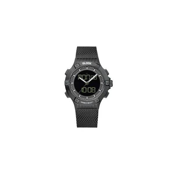 GLOCK Precision Sandblasted GunMetal Steel Watch House of Silva Wooster, OH