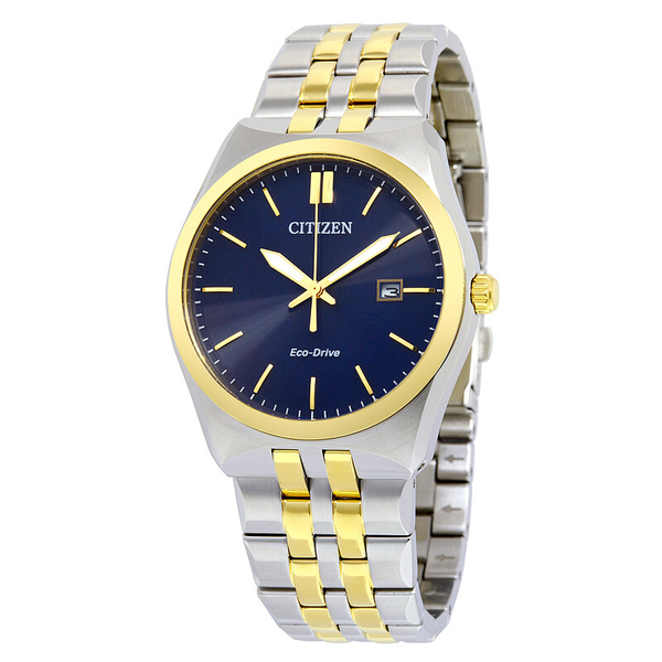 Citizen Eco-Drive Corso Watch, Two Tone Case & Body, Deep Blue Dial House of Silva Wooster, OH