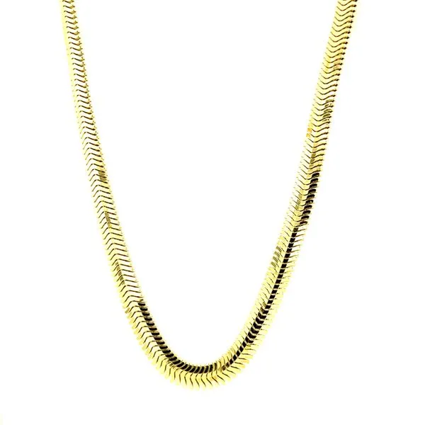 Sterling Silver Yellow Gold Snake Chain Necklace House of Silva Wooster, OH