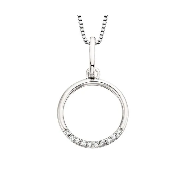 SS Diamond Circle Pendant House of Silva Wooster, OH