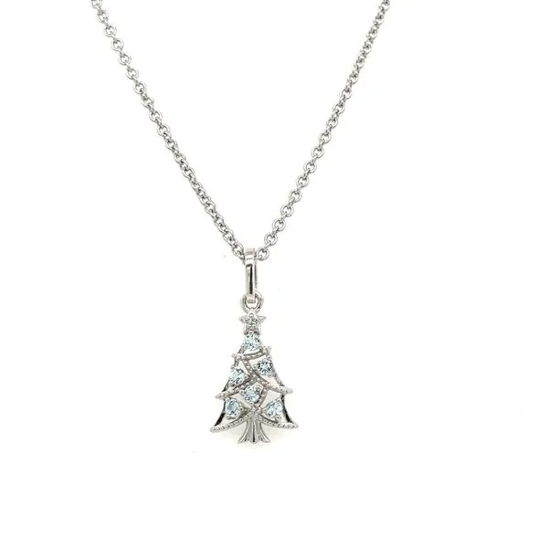 Blue Topaz X-Mas Tree Pendant House of Silva Wooster, OH