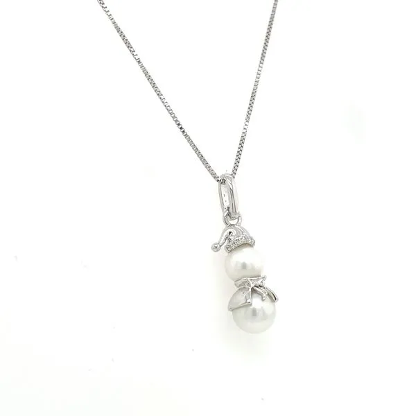 SS Snowman Pendant Image 2 House of Silva Wooster, OH