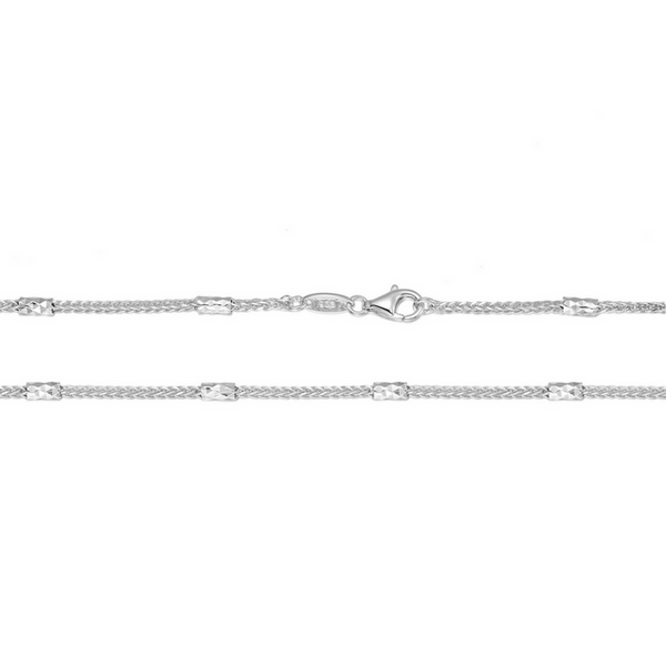 Winnie Diamond Cut Barrel Accented Chain Image 2 House of Silva Wooster, OH