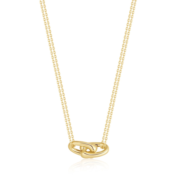 Gold Interlocked Necklace House of Silva Wooster, OH
