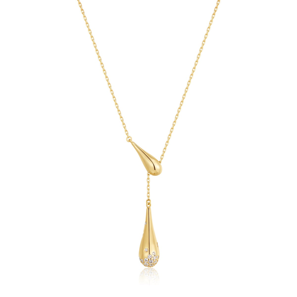 Gold Single-Slide Teardrop Necklace House of Silva Wooster, OH