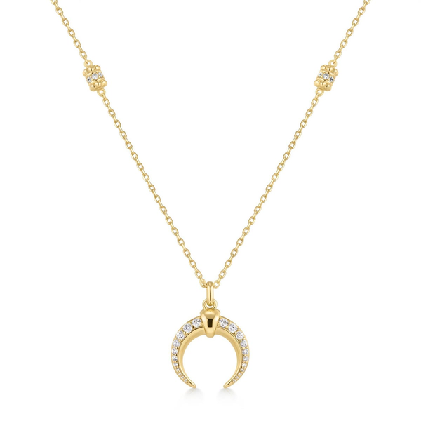 Tide Echo Gold reversible Horn Necklace House of Silva Wooster, OH