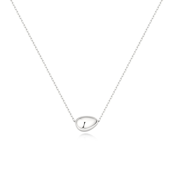 Silver Organic Dome Pebble Necklace House of Silva Wooster, OH