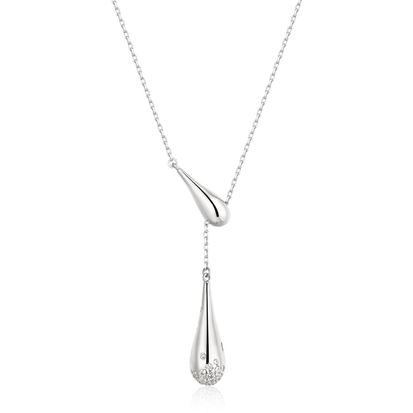 Silver Single-Slide Teardrop Necklace House of Silva Wooster, OH