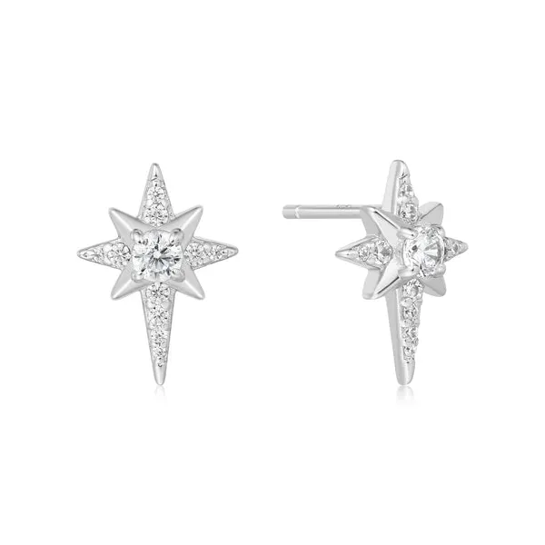 Silver Eight-Pointed Star Stud Earring House of Silva Wooster, OH