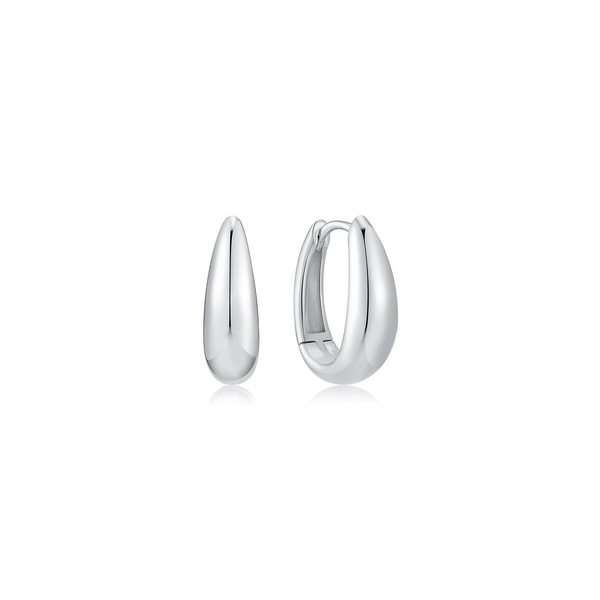 Two-Tone Hollow Organic Pebble Drop Earrings Image 2 House of Silva Wooster, OH