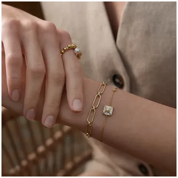 Ania Haie Pearl Pave' Bracelet Image 2 House of Silva Wooster, OH