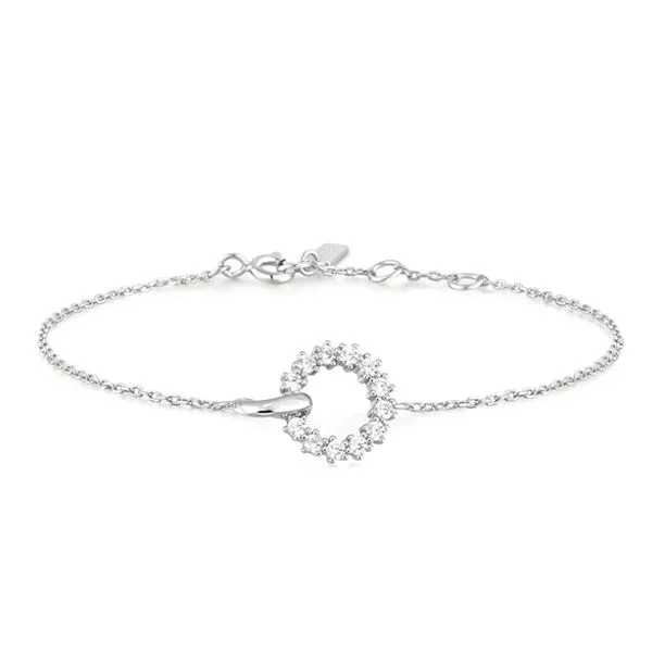 Ania Haie Silver Interlinked Circles Pave` Bracelet House of Silva Wooster, OH