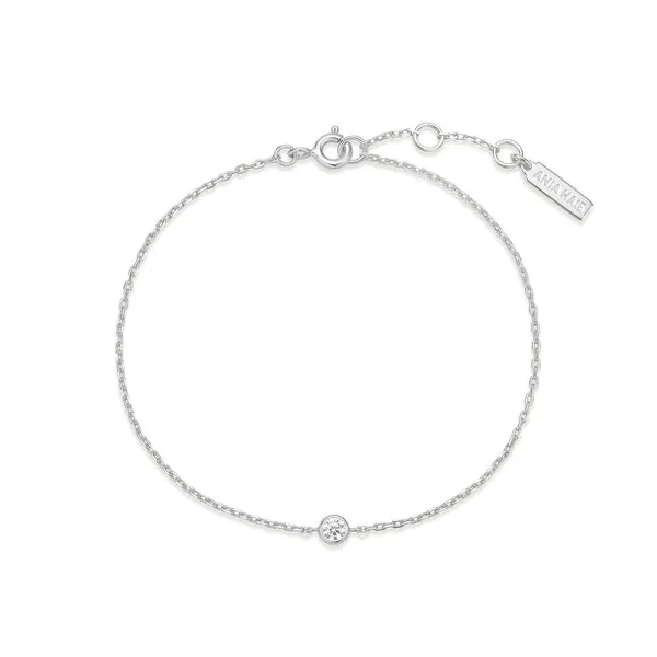 Silver Sparkle Bezel Bracelet Image 3 House of Silva Wooster, OH