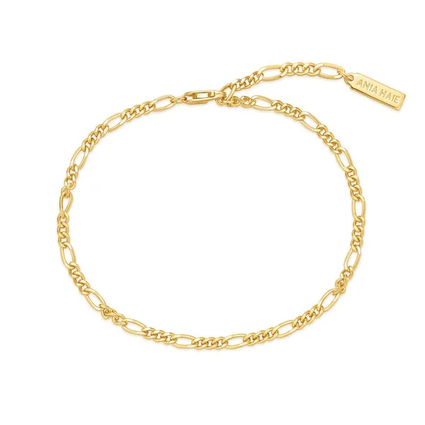 Gold Filia Curb Chain Bracelet Image 3 House of Silva Wooster, OH
