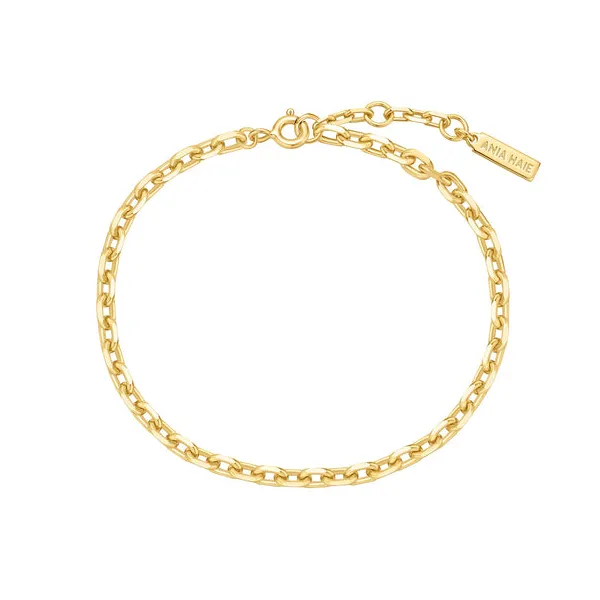 Gold Medium Chain Bracelet Image 3 House of Silva Wooster, OH