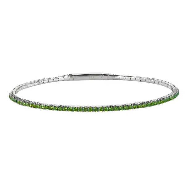 Simulated Peridot Flexible Bracelet House of Silva Wooster, OH