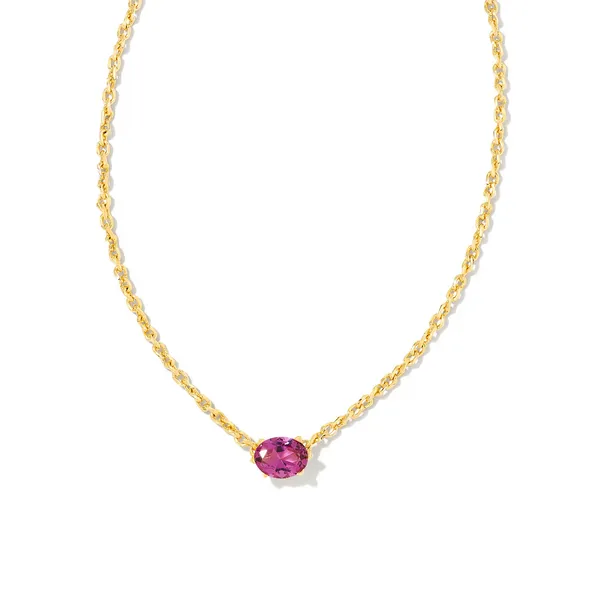 Cailin Gold Pendant Necklace in Purple Crystal by Kendra Scott House of Silva Wooster, OH